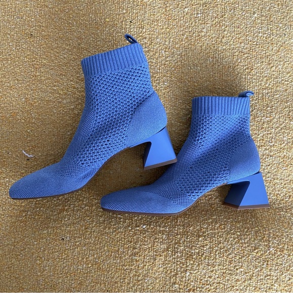 Vivaia Melissa Sock Boot Ankle Square Toe Bootie Size 8.5 39.5 - Picture 5 of 6